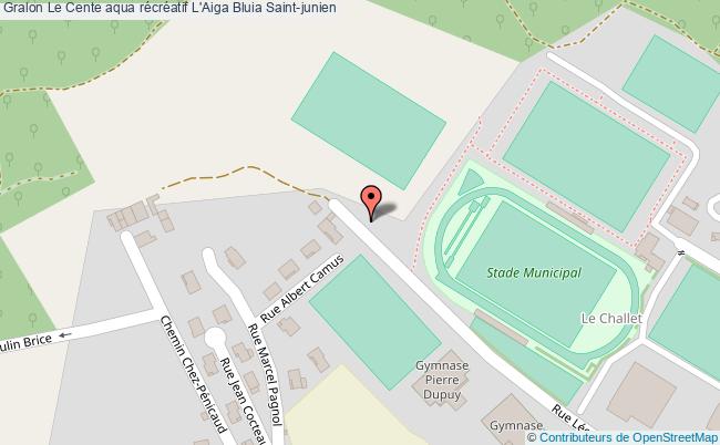 plan Le Cente Aqua Récréatif L'aiga Bluia Saint-junien Saint-junien