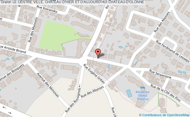 LE CENTRE VILLE, CHATEAU D'HIER ET D'AUJOURD'HUI