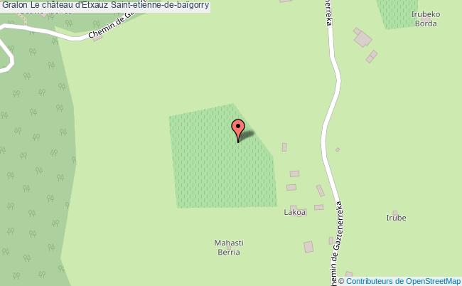 plan Le Château D'etxauz Saint-etienne-de-baïgorry Saint-etienne-de-baïgorry
