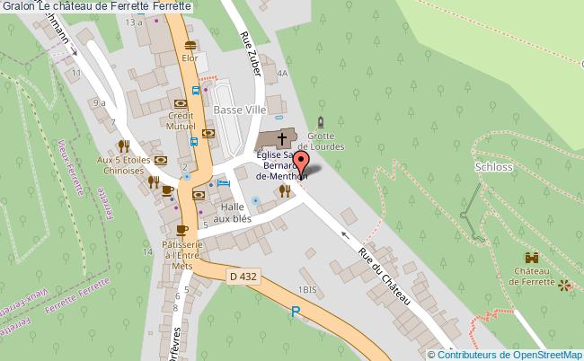 plan Le Château De Ferrette Ferrette Ferrette