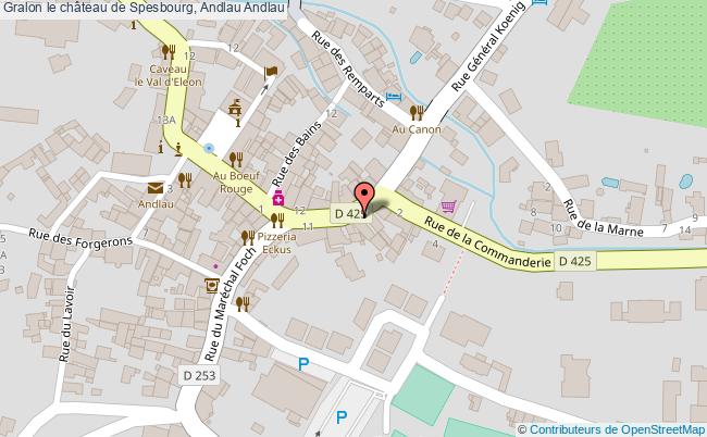 plan Le Château De Spesbourg, Andlau Andlau Andlau