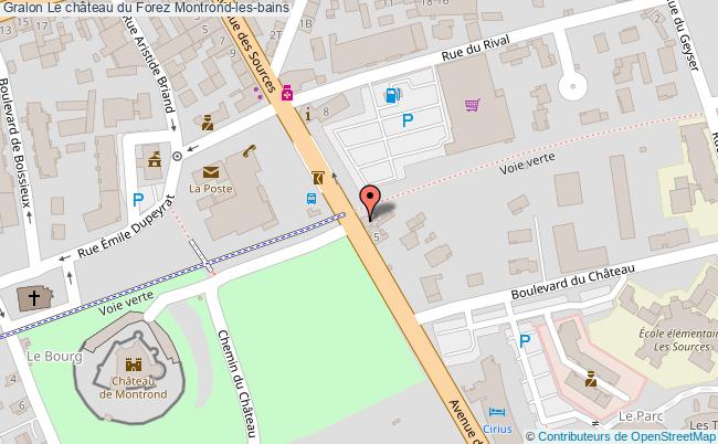 plan Le Château Du Forez Montrond-les-bains Montrond-les-bains