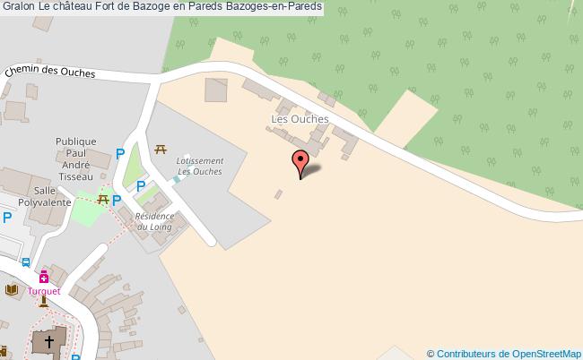 plan Le Château Fort De Bazoge En Pareds Bazoges-en-pareds Bazoges-en-Pareds