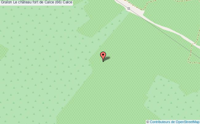 plan Le Château Fort De Calce (66) Calce Calce
