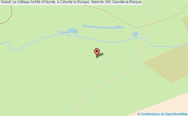 plan Le Château Fortifié D'olonde, à Canville La Rocque, Manche (50) Canville-la-rocque Canville-la-Rocque