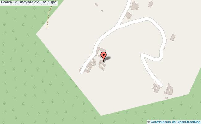 plan Le Cheylard D'aujac Aujac Aujac