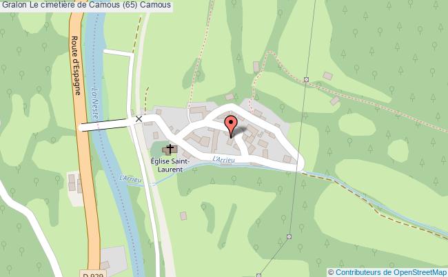 plan Le Cimetière De Camous (65) Camous Camous