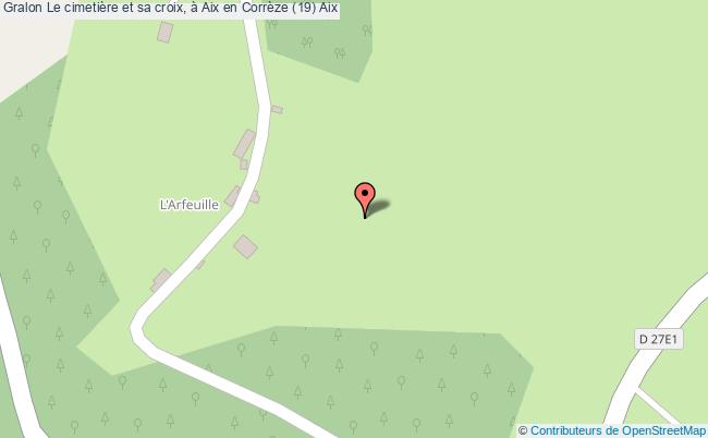 plan Le Cimetière Et Sa Croix, à Aix En Corrèze (19) Aix Aix