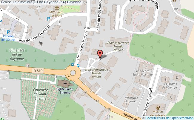 plan Le Cimetière Juif De Bayonne (64) Bayonne Bayonne