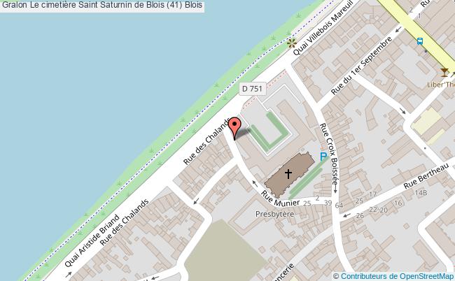 plan Le Cimetière Saint Saturnin De Blois (41) Blois Blois