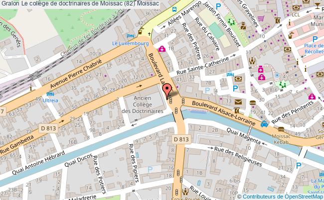 plan Le Collège De Doctrinaires De Moissac (82) Moissac Moissac