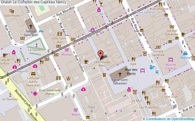 plan Le Comptoir Des Caprices Nancy Nancy