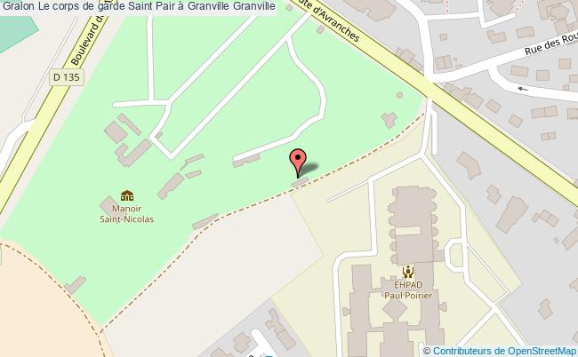 plan Le Corps De Garde Saint Pair à Granville Granville Granville
