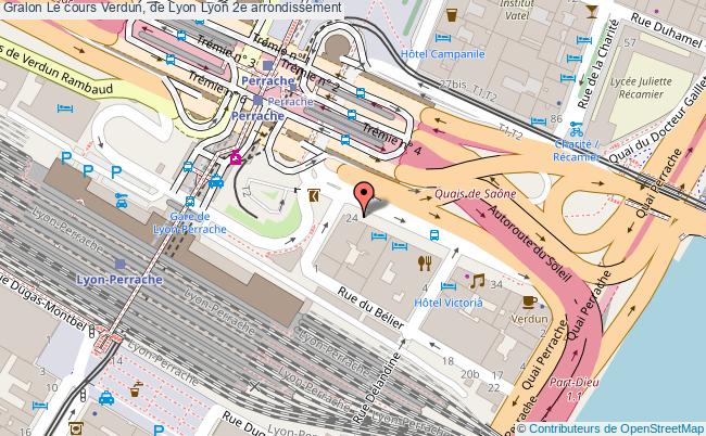 plan Le Cours Verdun, De Lyon Lyon 2e Arrondissement Lyon 2e arrondissement