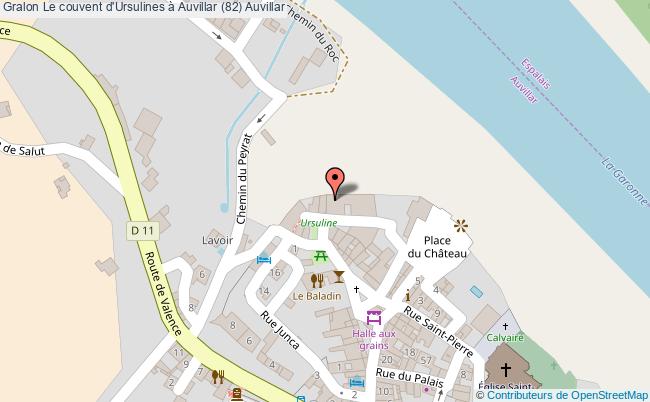 plan Le Couvent D'ursulines à Auvillar (82) Auvillar Auvillar