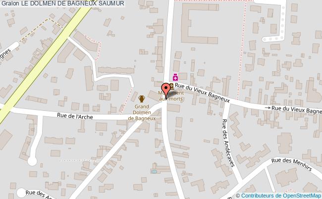 plan Le Dolmen De Bagneux Saumur SAUMUR