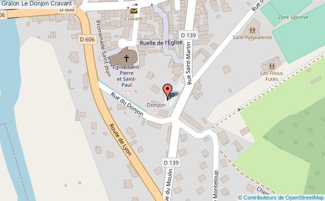 plan Le Donjon Cravant Cravant