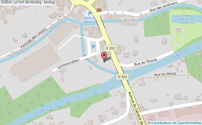 plan Le Fort De Mutzig  Mutzig Mutzig