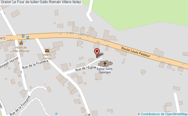 plan Le Four De Tuilier Gallo Romain Villers-farlay Villers-farlay