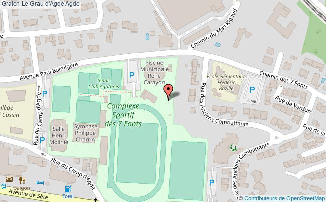 plan Le Grau D'agde Agde Agde