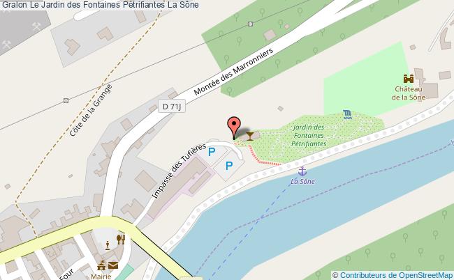 plan Le Jardin Des Fontaines Pétrifiantes La Sône La Sône
