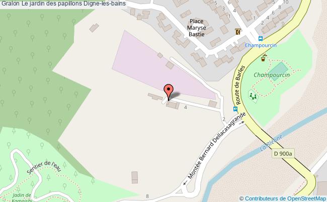plan Le Jardin Des Papillons Digne-les-bains Digne-les-bains