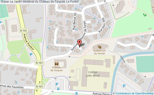 plan Le Jardin Médiéval Du Château De Fargues Le Pontet Le Pontet
