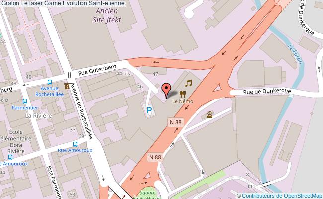 plan Le Laser Game Evolution Saint-etienne Saint-etienne