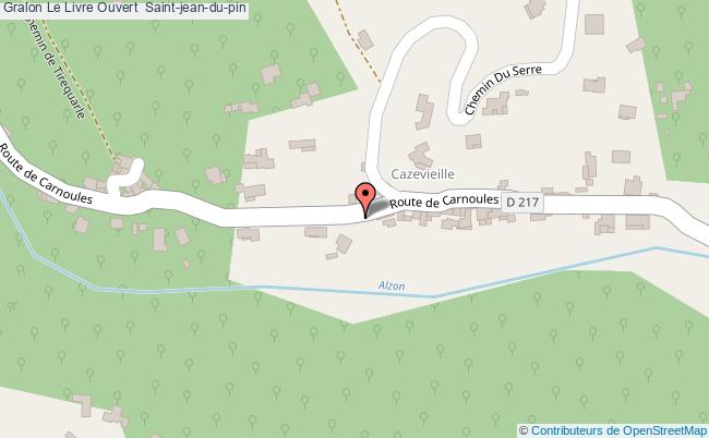 plan Le Livre Ouvert  Saint-jean-du-pin Saint-jean-du-pin