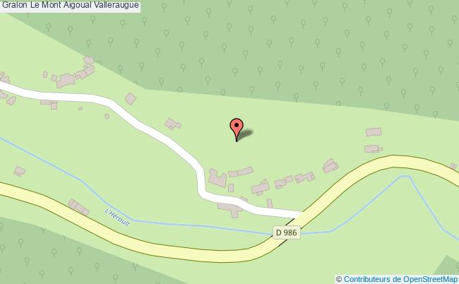 plan Le Mont Aigoual Valleraugue Valleraugue