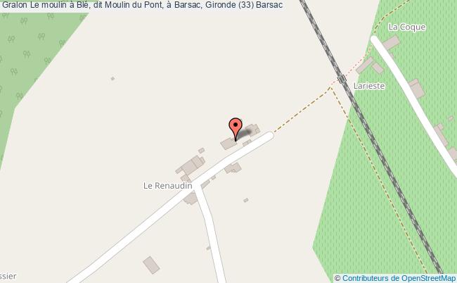 plan Le Moulin à Blé, Dit Moulin Du Pont, à Barsac, Gironde (33) Barsac Barsac