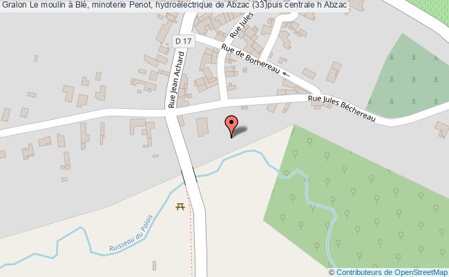 Le moulin à Blé, minoterie Penot, hydroélectrique de Abzac (33)puis centrale h