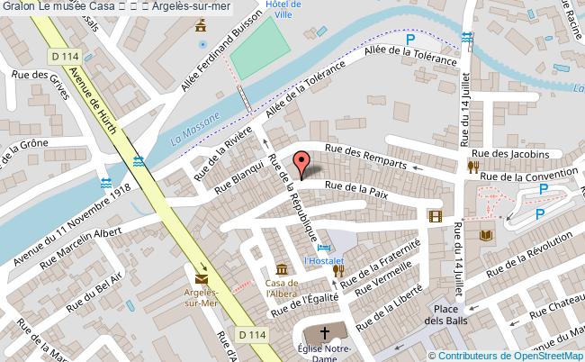 plan Le Musée Casa 	 	 	 Argelès-sur-mer Argelès-sur-mer