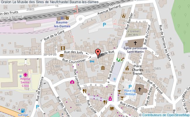 plan Le Musée Des Sires De Neufchastel Baume-les-dames Baume-les-dames