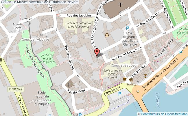 plan Le Musée Nivernais De L’education Nevers Nevers