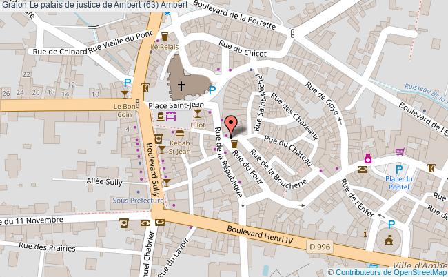 plan Le Palais De Justice De Ambert (63) Ambert Ambert