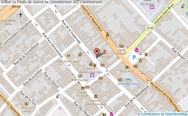 plan Le Palais De Justice De Castelsarrasin (82) Castelsarrasin Castelsarrasin
