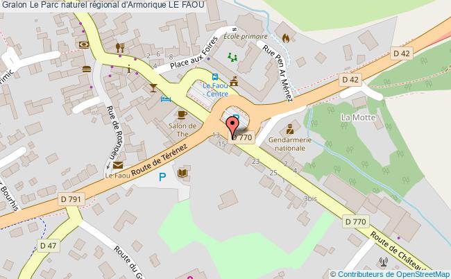 plan Le Parc Naturel Régional D'armorique Le Faou LE FAOU