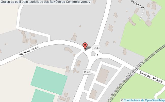 plan Le Petit Train Touristique Des Belvédères Commelle-vernay Commelle-vernay