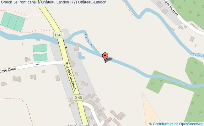 plan Le Pont Canal à Château Landon (77) Château-landon Château-Landon