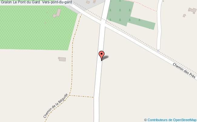 plan Le Pont Du Gard  Vers-pont-du-gard Vers-pont-du-gard