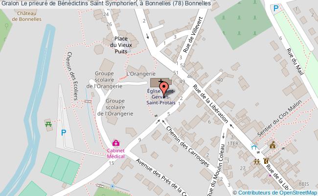 Le prieuré de Bénédictins Saint Symphorien, à Bonnelles (78)