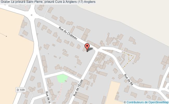 plan Le Prieuré Saint Pierre, Prieuré Cure à Angliers (17) Angliers Angliers
