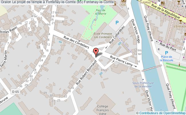plan Le Projet De Temple à Fontenay-le-comte (85) Fontenay-le-comte Fontenay-le-Comte