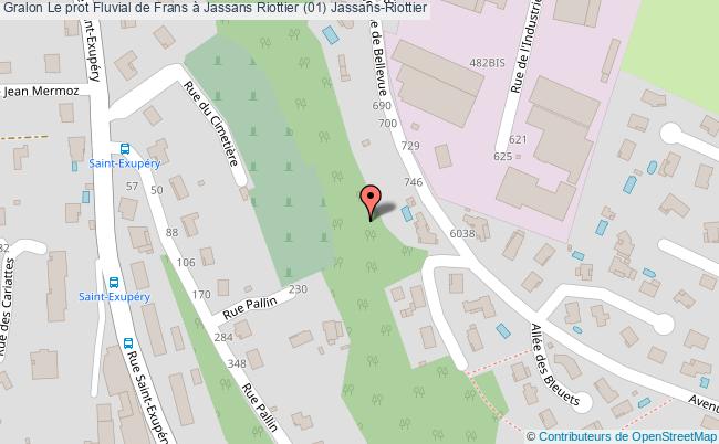 plan Le Prot Fluvial De Frans à Jassans Riottier (01) Jassans-riottier Jassans-Riottier