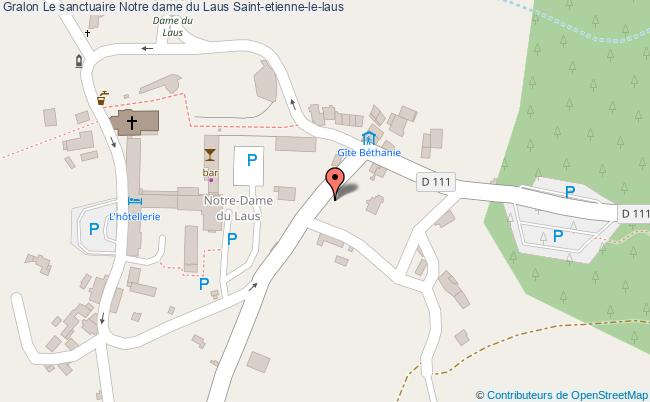 plan Le Sanctuaire Notre Dame Du Laus Saint-etienne-le-laus Saint-etienne-le-laus