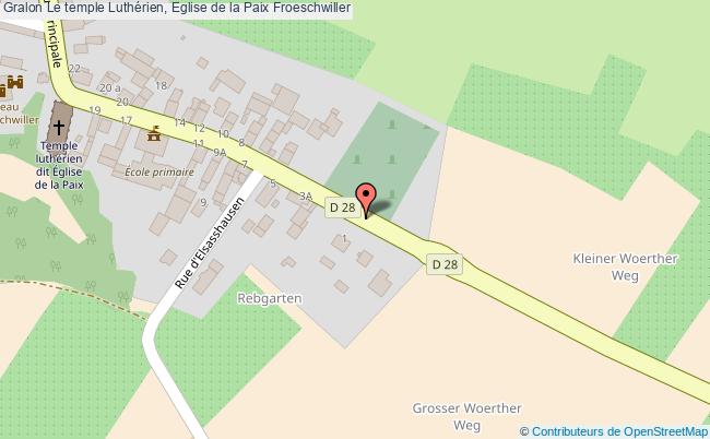 plan Le Temple Luthérien, Eglise De La Paix Froeschwiller Froeschwiller