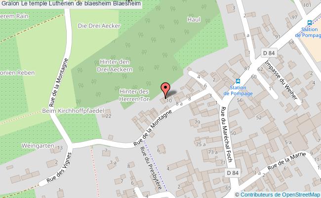 Le temple Luthérien de blaesheim