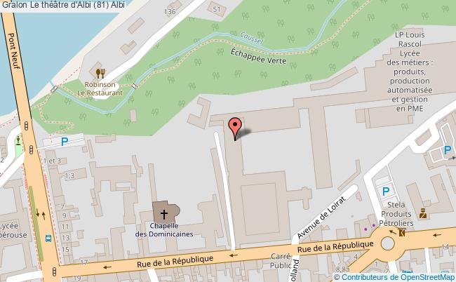 plan Le Théâtre D'albi (81) Albi Albi