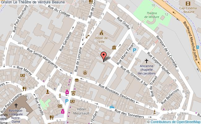 plan Le Théâtre De Verdure Beaune Beaune